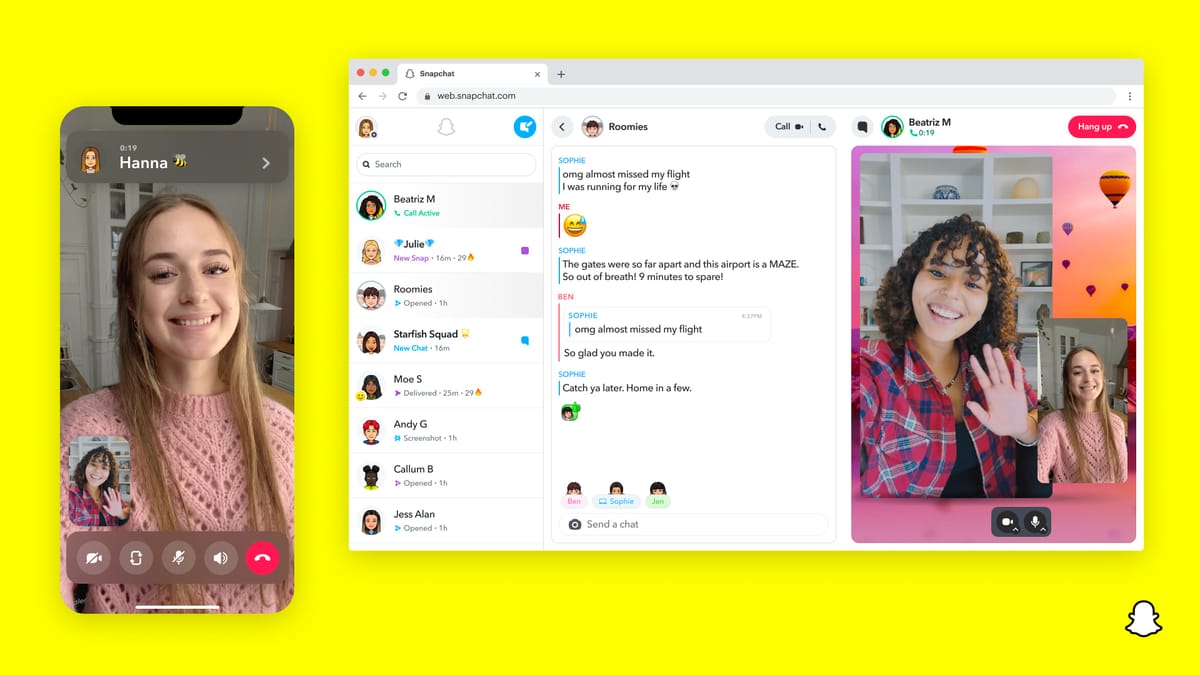 Snapchat for Web Is Available to All Users