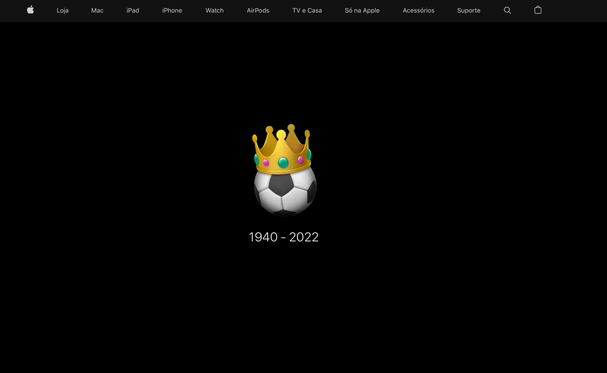Apple honors Pele's death with tribute on Brazil website