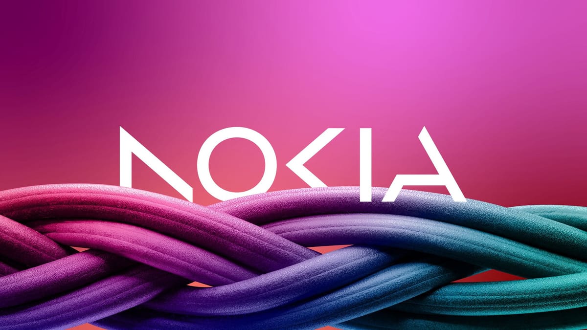 Nokia's iconic logo altered to indicate a change in strategy