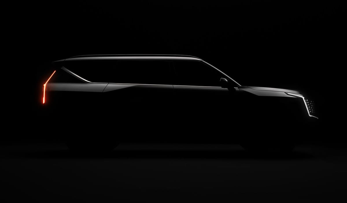 The debut of Kia's first extra-large electric SUV is coming soon