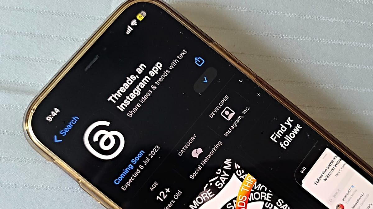 Meta's text-based social media app 'Threads' available for pre-order on App Store