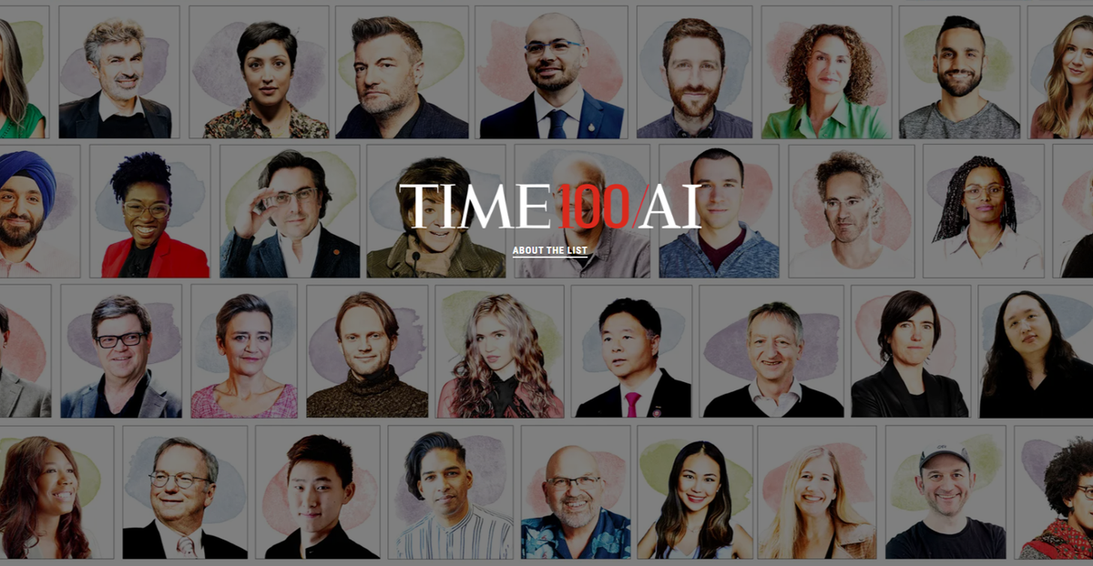 TIME magazine unveils its first-ever list of the most influential people in AI