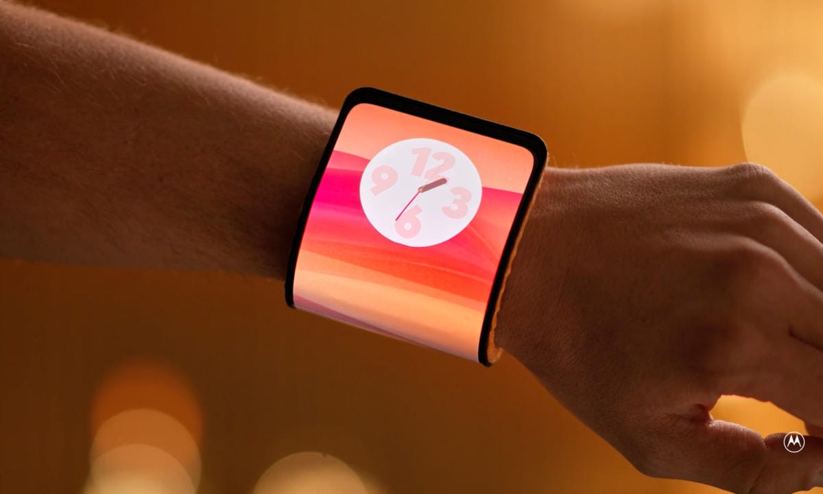 Motorola debuts wild slap bracelet phone concept at Lenovo Tech World '23