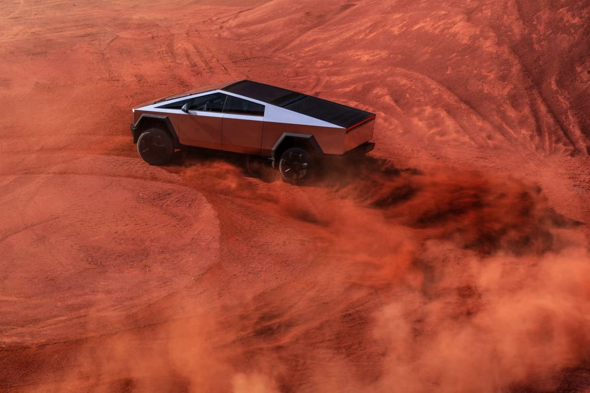 Tesla's Cybertruck hits the road, starting at $61,000