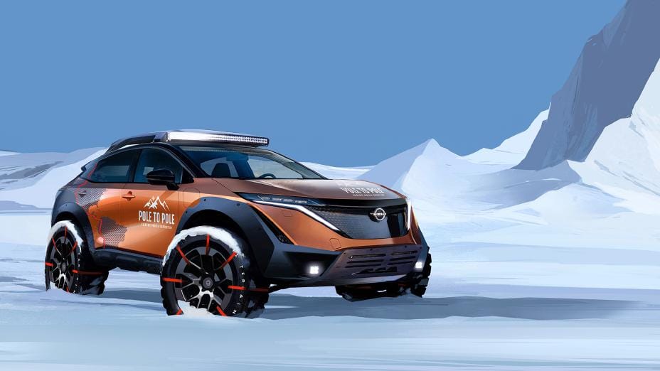 Electric car completes world's first North to South Pole drive