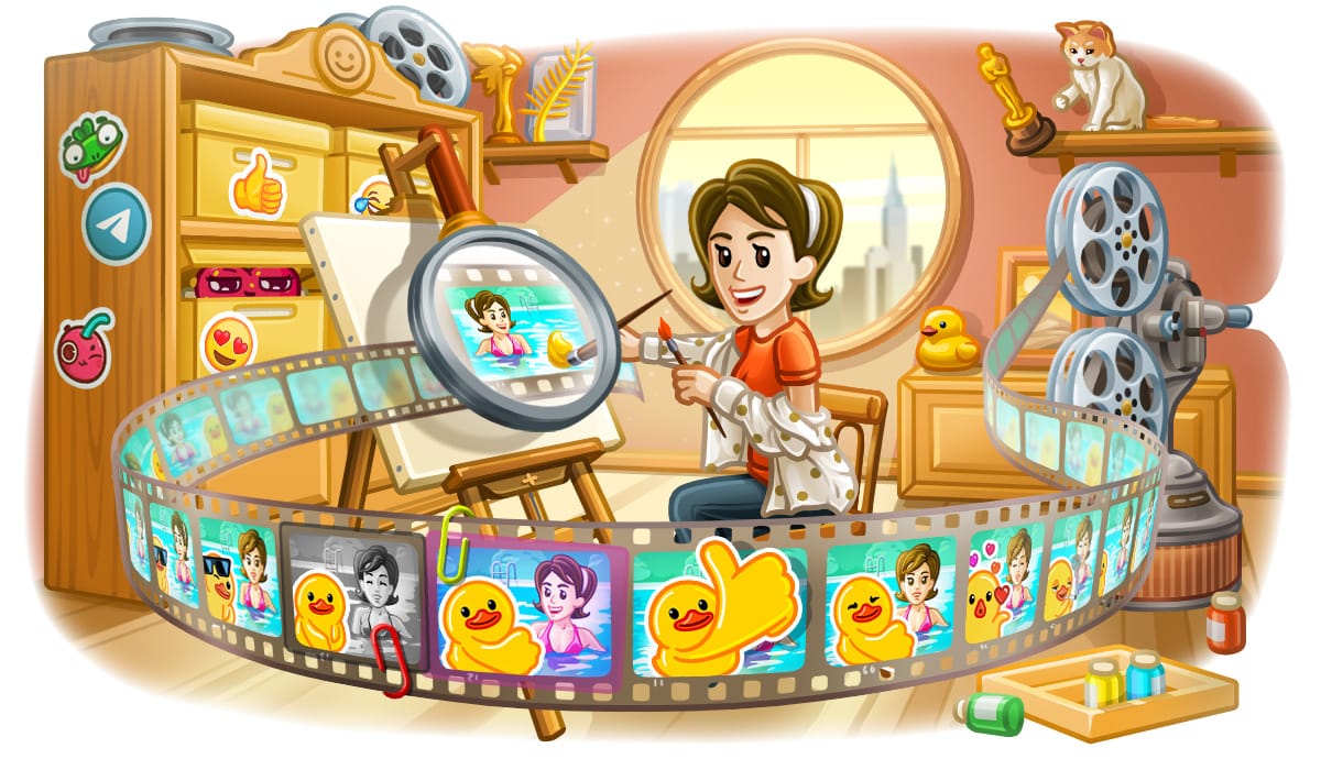 Telegram unveils a unique editor for creating stickers