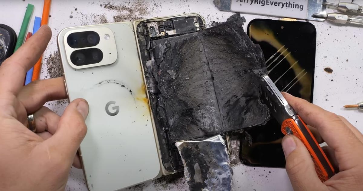 Google Pixel 10 Pro Fold battery explodes during durability test