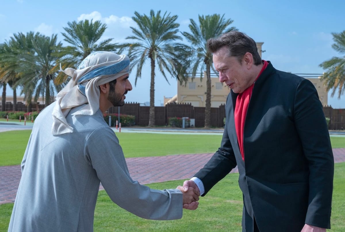 Elon Musk meets Dubai’s crown prince during UAE visit