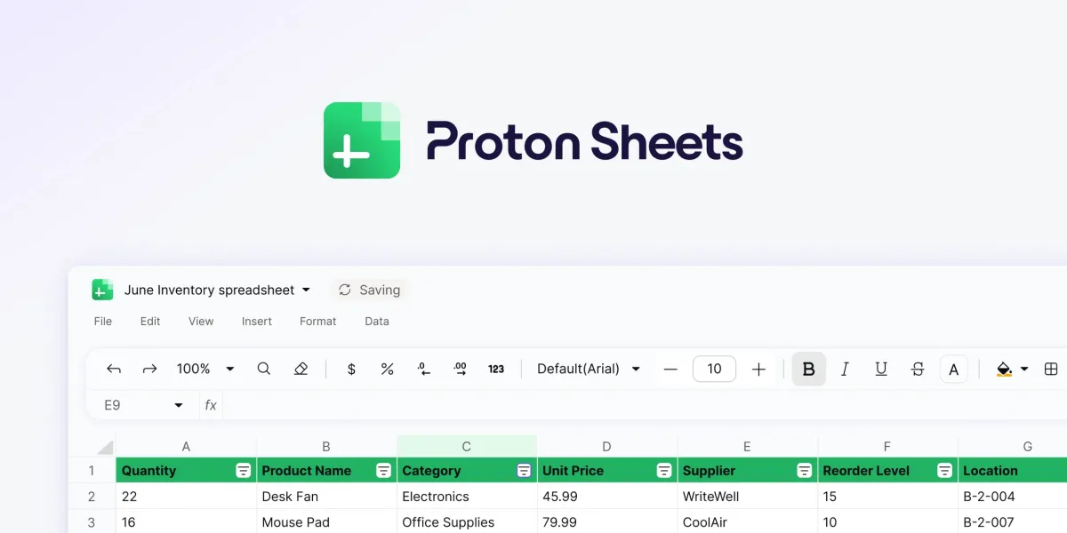 Proton launches Proton Sheets, a privacy-focused alternative to Google Sheets