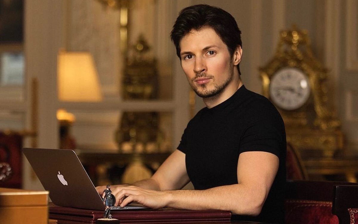 How much time does Pavel Durov spend on Telegram?