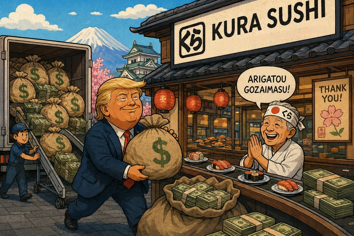 Trump accidentally invests in sushi chain instead of AI supplier