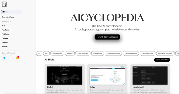 What is AIcyclopedia — the New Service  with a Collection of AI Tools and Resources in One Place