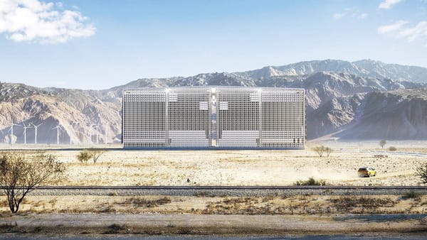 Facility stores energy with 24-ton brick lift system
