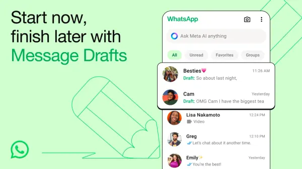 WhatsApp Introduces Message Drafts and Enhanced Features