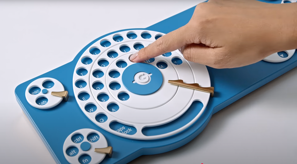 Google unveils a rotary-dial keyboard with discs instead of keys