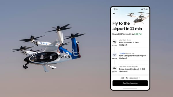 Uber and Joby to launch electric air taxi service in Dubai